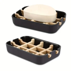porte savon bambou salle de bain