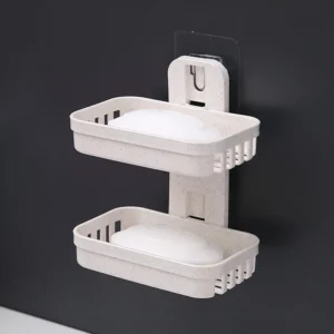 porte savon double a ventouse