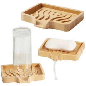 porte savon en bois naturel