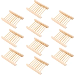 lot 10 porte savon bois